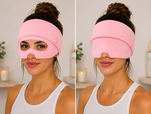 Nuvarea | Gorro de Migraña Frío-Calor con Compresión 360° y Zona Ocular