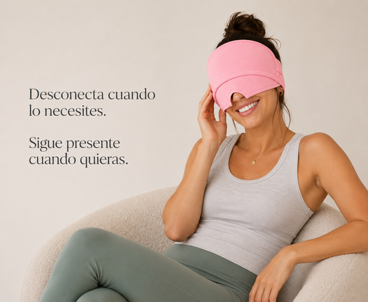 Nuvarea | Gorro de Migraña Frío-Calor con Compresión 360° y Zona Ocular